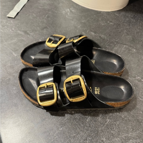 Women's Arizona Big Buckle High Shine Slide Sandals size 38 - Picture 5 of 7